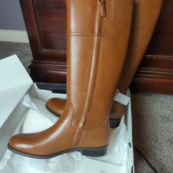 NWT LAUREN RALPH LAUREN Women's Berdie Riding Boots, Size 7B - Picture 8 of 9